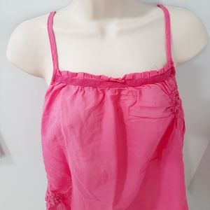SALE ‼️ NEW Da-Nang Hot Pink Embroidered Sleeveless Blouse